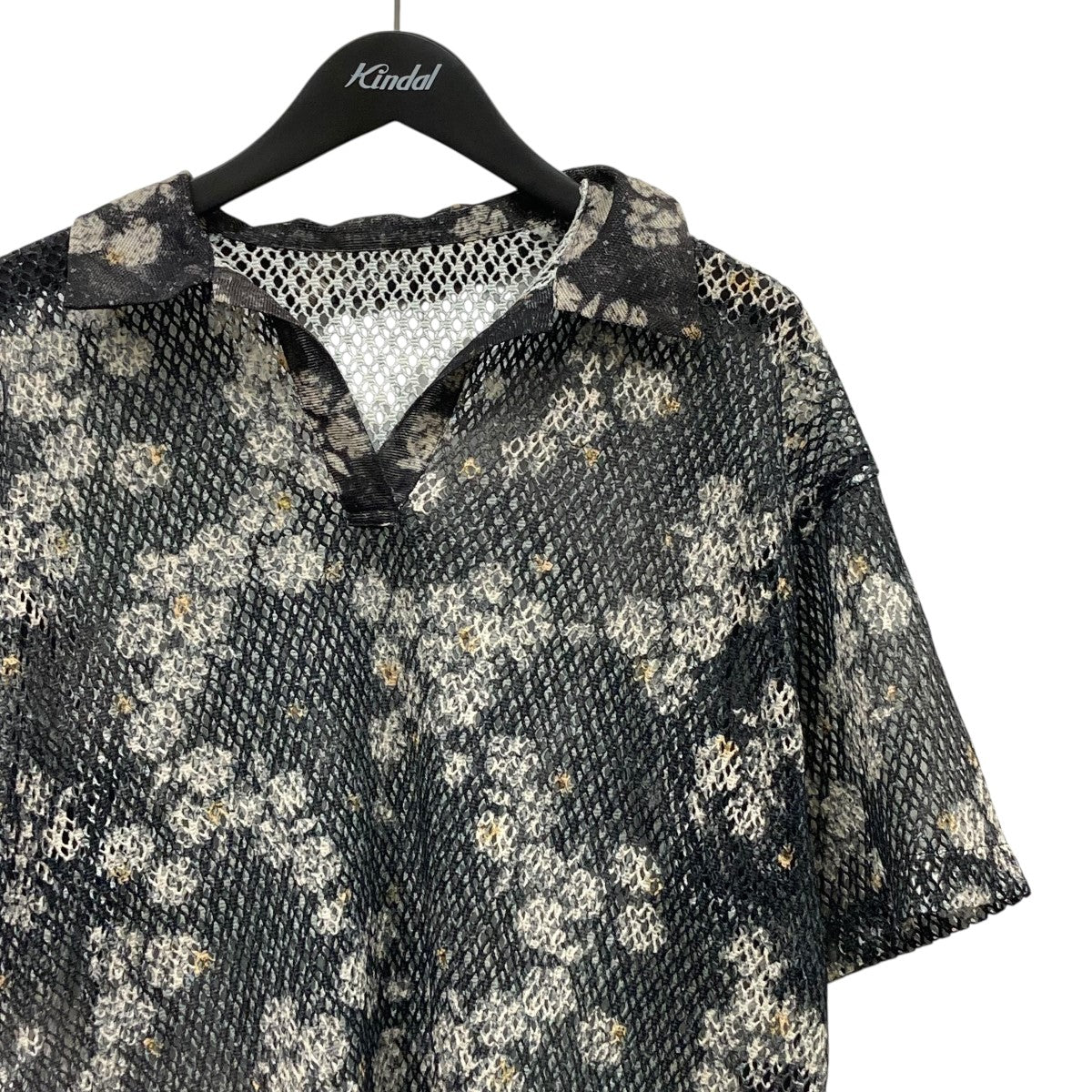 AMERI×KEITA MARUYAMA BLUR FLOWER TOP半袖メッシュシャツ02410490450 古着・中古-3枚目のアイテム画像