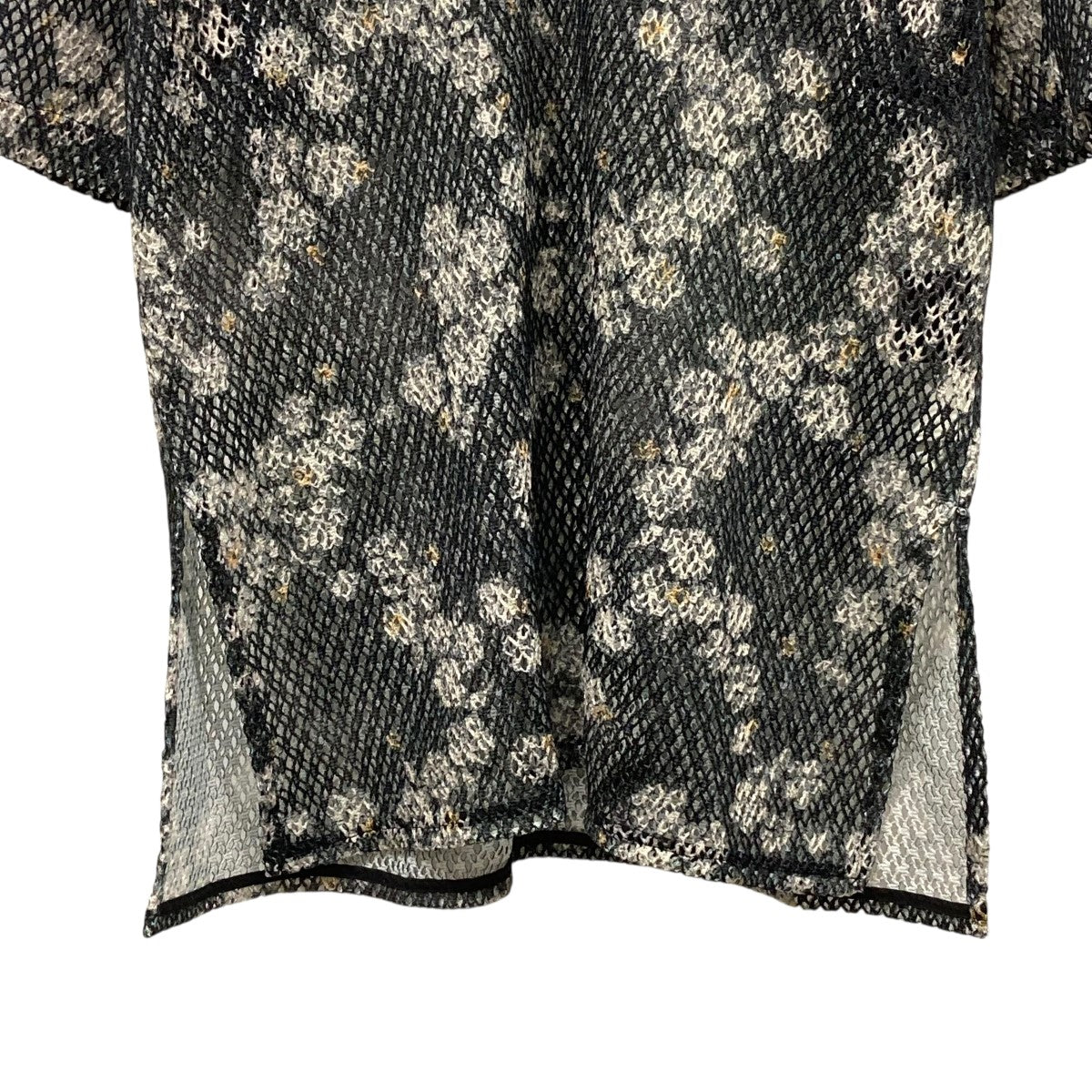 AMERI×KEITA MARUYAMA BLUR FLOWER TOP半袖メッシュシャツ02410490450 古着・中古-4枚目のアイテム画像