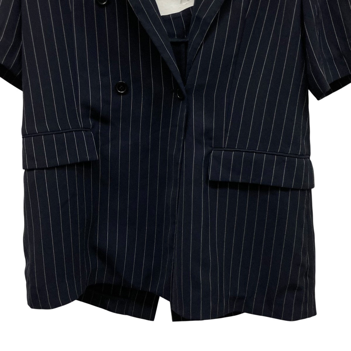 AMERI BACK CURTAIN OPEN HS JACKETネイビーM Ameri（アメリ）の「BACK CURTAIN OPEN HS JACKET（テーラード