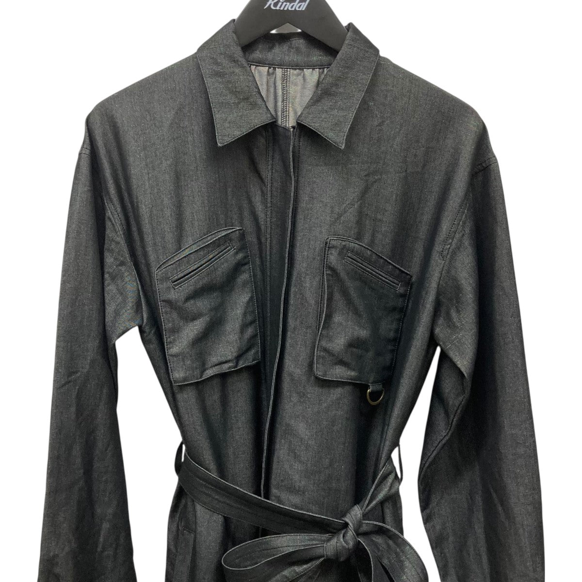 AMERI(アメリ) SHINY DENIM LIKE ROMPERSジャンプスーツ0124205721050