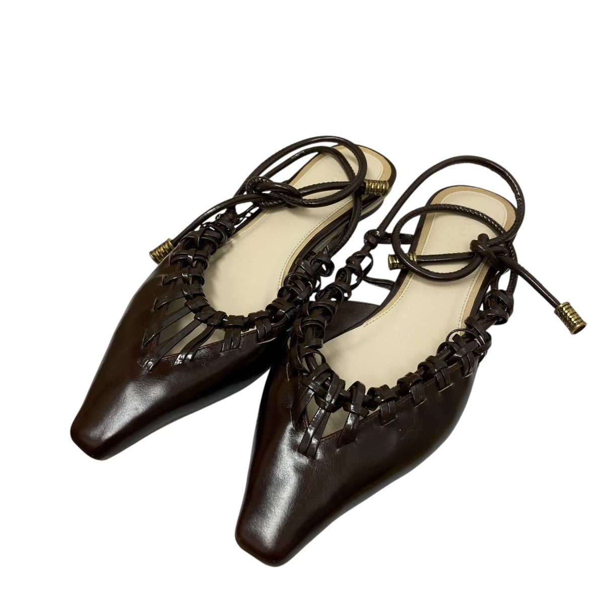 AMERI(アメリ) MEDI SHELLY FLAT SANDALフラットシューズ ダーク