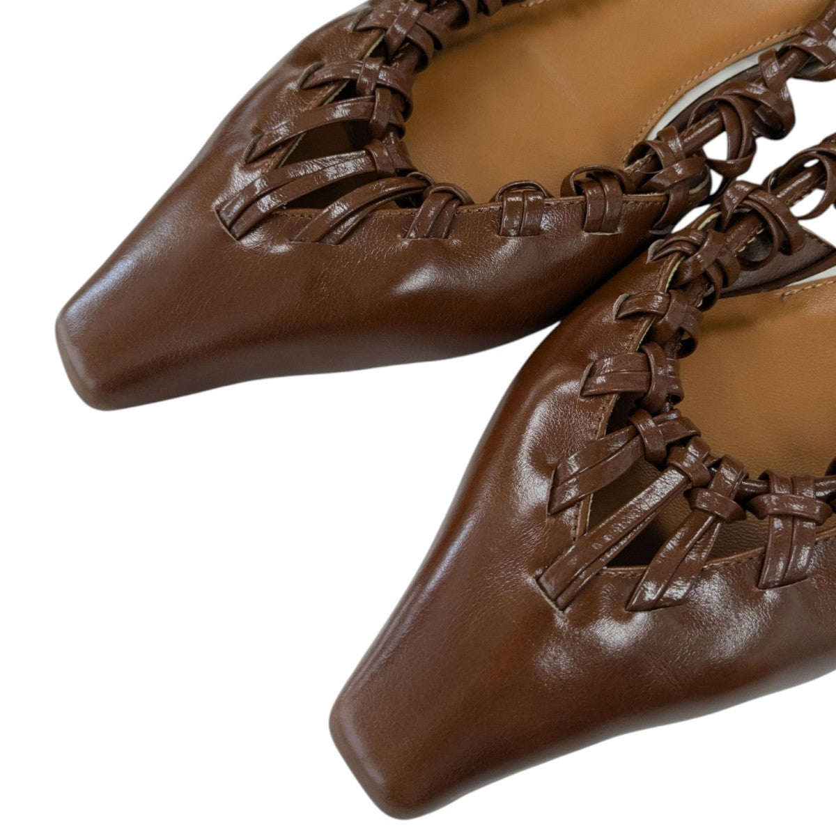 Ameri　アメリヴィンテージ　フラットサンダル　ダークブラウン AMERI(アメリ) MEDI SHELLY FLAT SANDALフラットサンダル