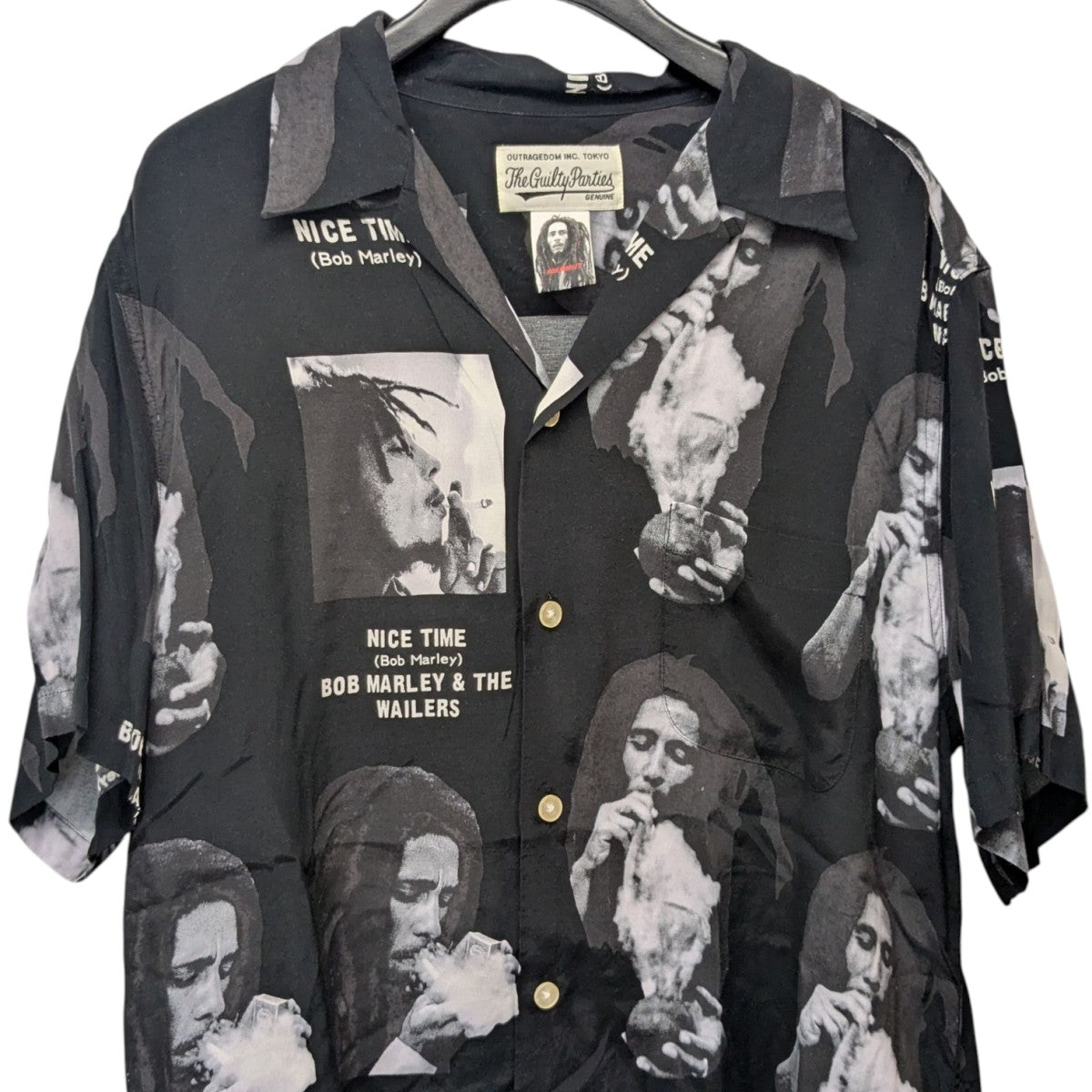 WACKO MARIA BOB MARLEY S S HAWAIIAN SHIRTボブマーリーハワイアンシャツ 古着・中古-3枚目のアイテム画像