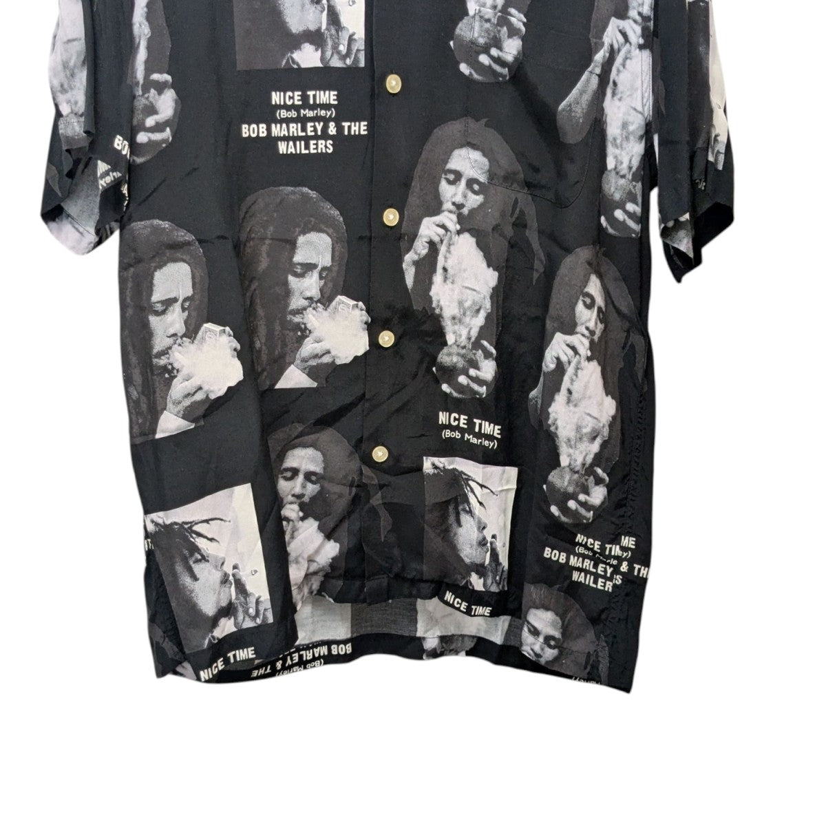 WACKO MARIA BOB MARLEY S S HAWAIIAN SHIRTボブマーリーハワイアンシャツ 古着・中古-4枚目のアイテム画像