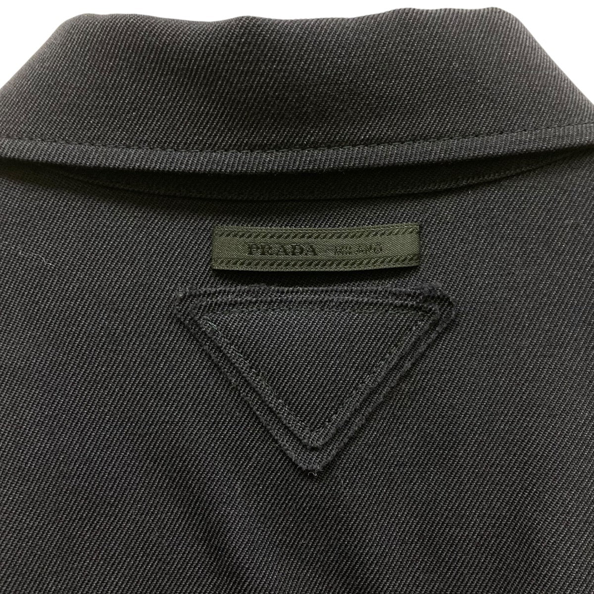 PRADA(プラダ) ジップアップシャツP498F P498F ネイビー サイズ