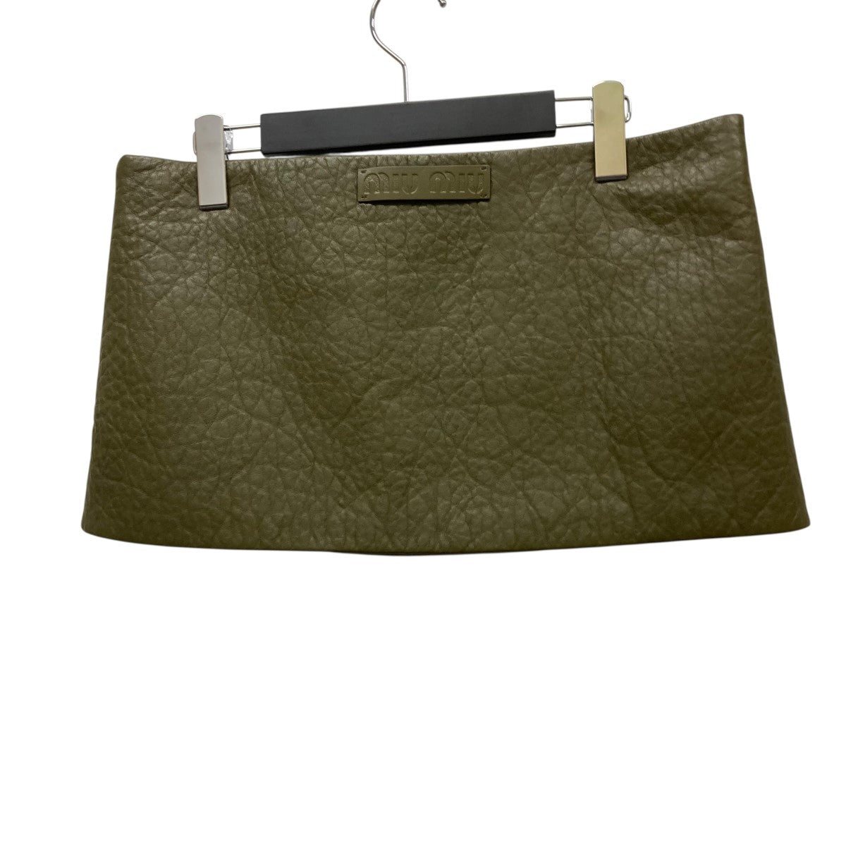 MIU MIU(ミュウミュウ) レザーミニスカートMPD754 MPD754