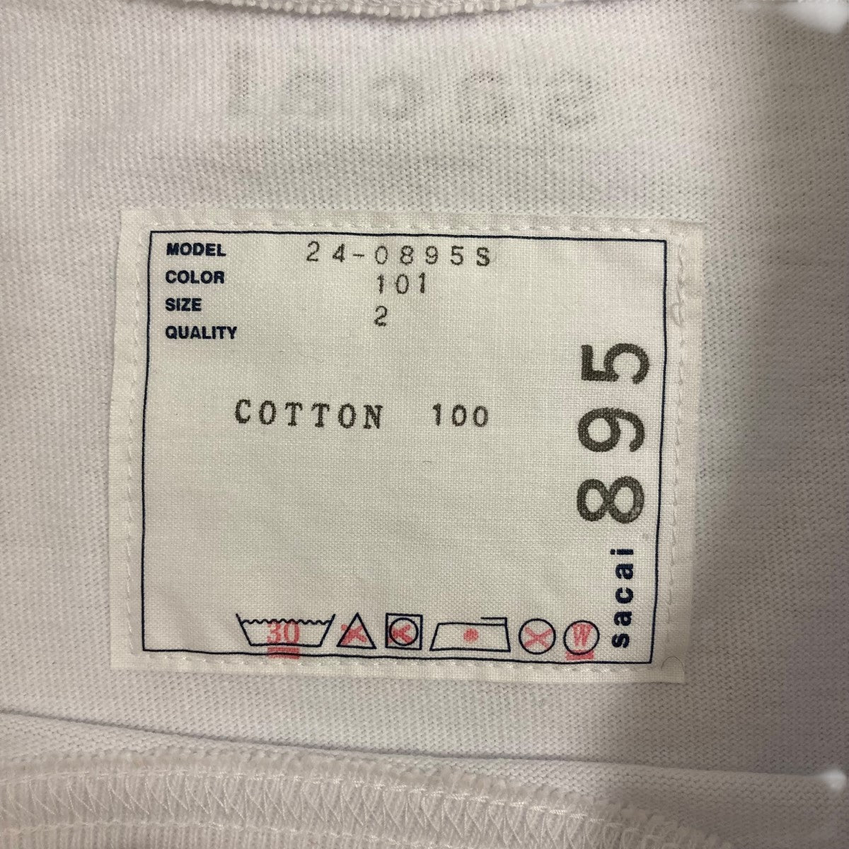 sacai(サカイ) 24SSGraphic Print L S T-Shirtバックプリント