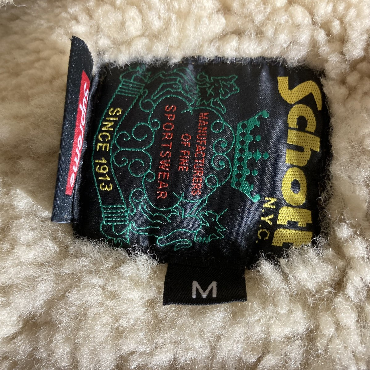 Supreme×Schott 23AWShearling Bomber Jacketムートンジャケット