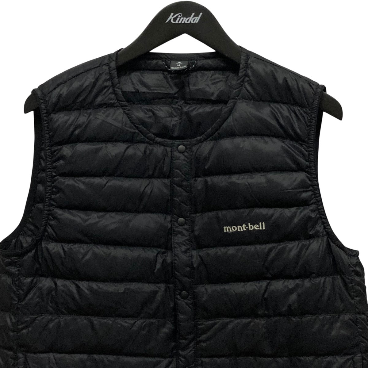 モンベル肩付きダウンベスト スタイル#01470 黒 プラズマ1000 ダウン ベスト Men's｜モンベル
