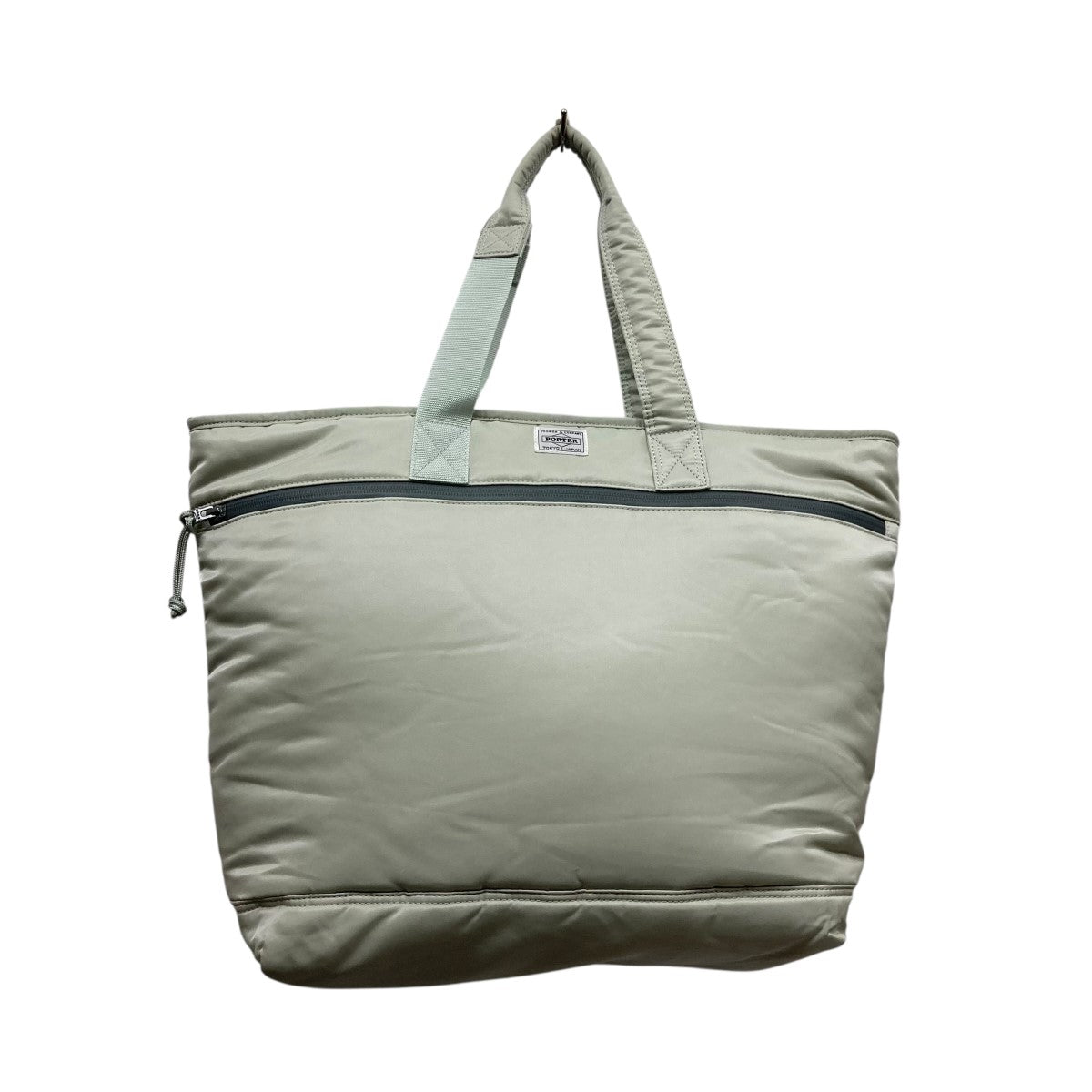★(中古美品)SACAI×Porterナイロン トートバッグ★ sacai×PORTER ナイロントートバッグ ライトグリーン サイズ
