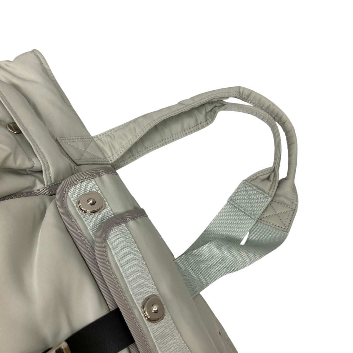 ★(中古美品)SACAI×Porterナイロン トートバッグ★ sacai×PORTER ナイロントートバッグ ライトグリーン サイズ