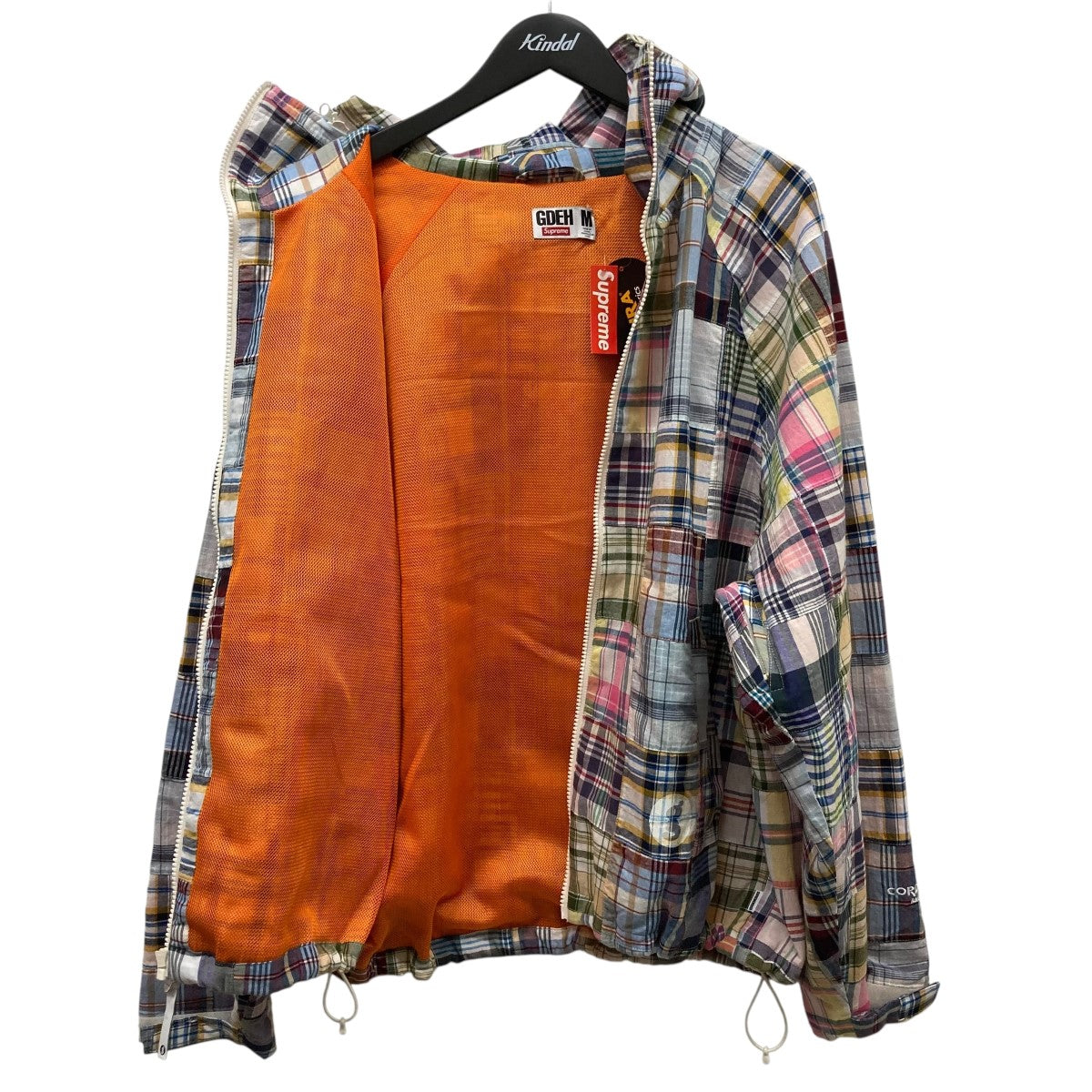 supremeブラウンチェックフード付きジャケット Supreme×GOODENOUGH 25SSPatchwork Madras Hooded Jacket