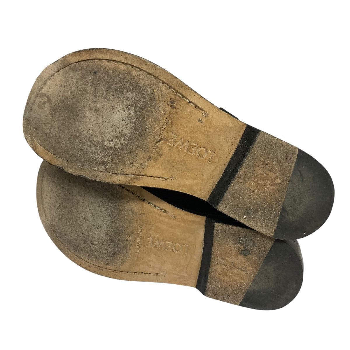 LOEWE(ロエベ) Campo leather Mary Jane flatsレザーストラップ