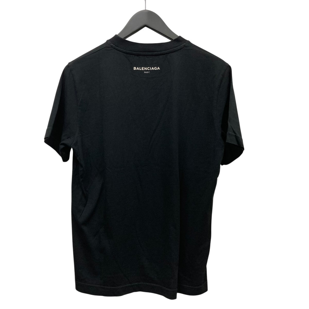 BALENCIAGA バレンシアガ バックロゴ Tシャツ 黒 XS A バックロゴプリントTシャツ | BALENCIAGA