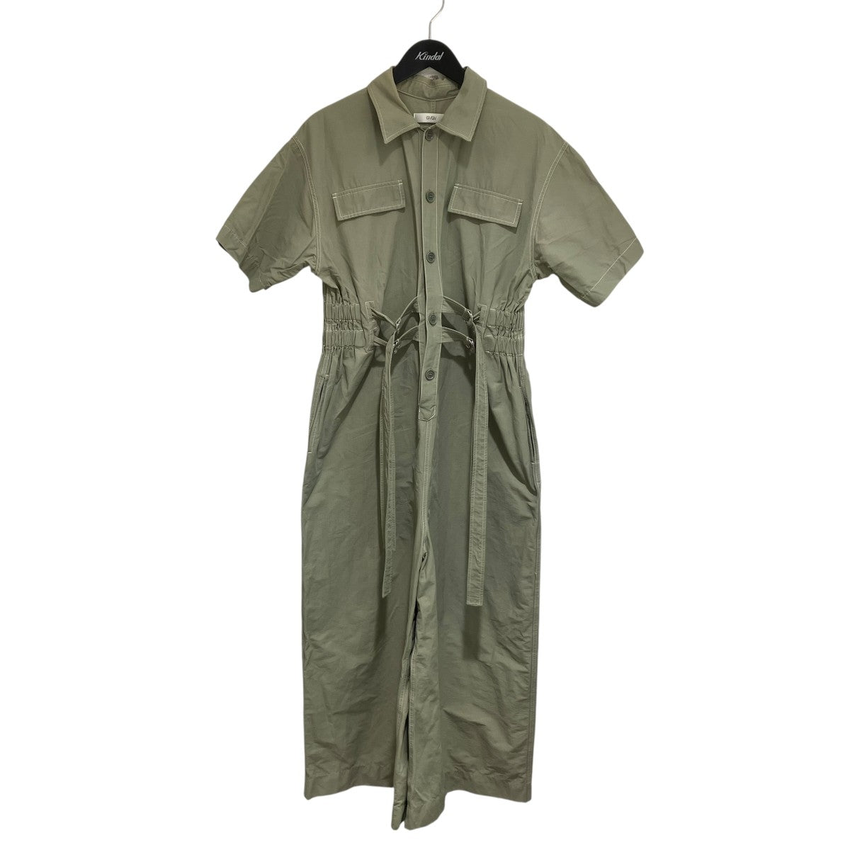 ベルテッド半袖ジャンプスーツGV2011012