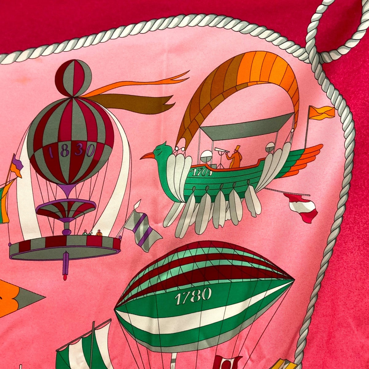 HERMES(エルメス) カレ90大判シルクスカーフ ピンク サイズ