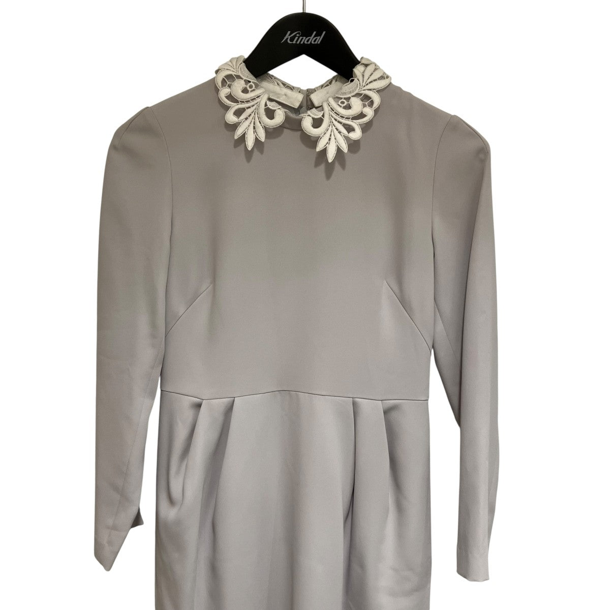 Lalala様　トップス　GRAY サイズ1 CELFORD(セルフォード) レース衿タックタイトワンピースCWF0195027