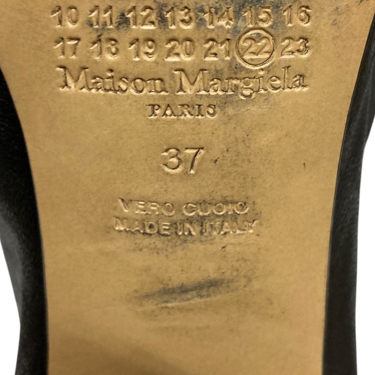 超美品 メゾンマルジェラ 足袋ブーツ ヒール8.0cm サイズ37 Maison Margiela(メゾンマルジェラ) 足袋ブーツ S58WU0260