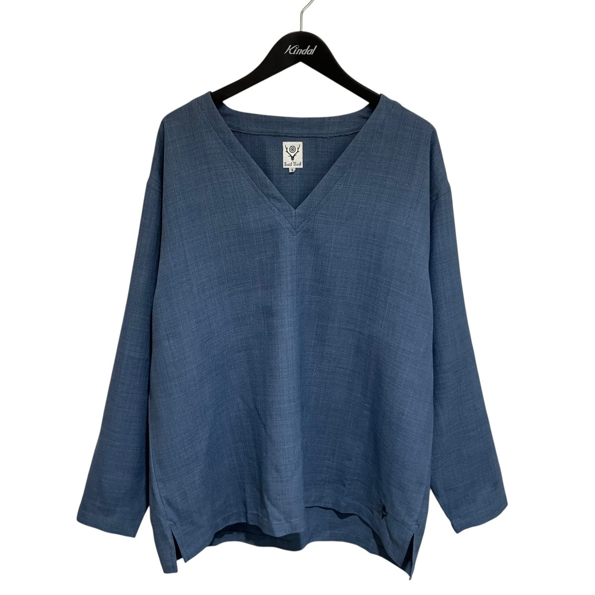 south2 west8 S．S． V Neck Shirt - Poly OxfordVネックカットソーMR768 古着・中古-1枚目のアイテム画像
