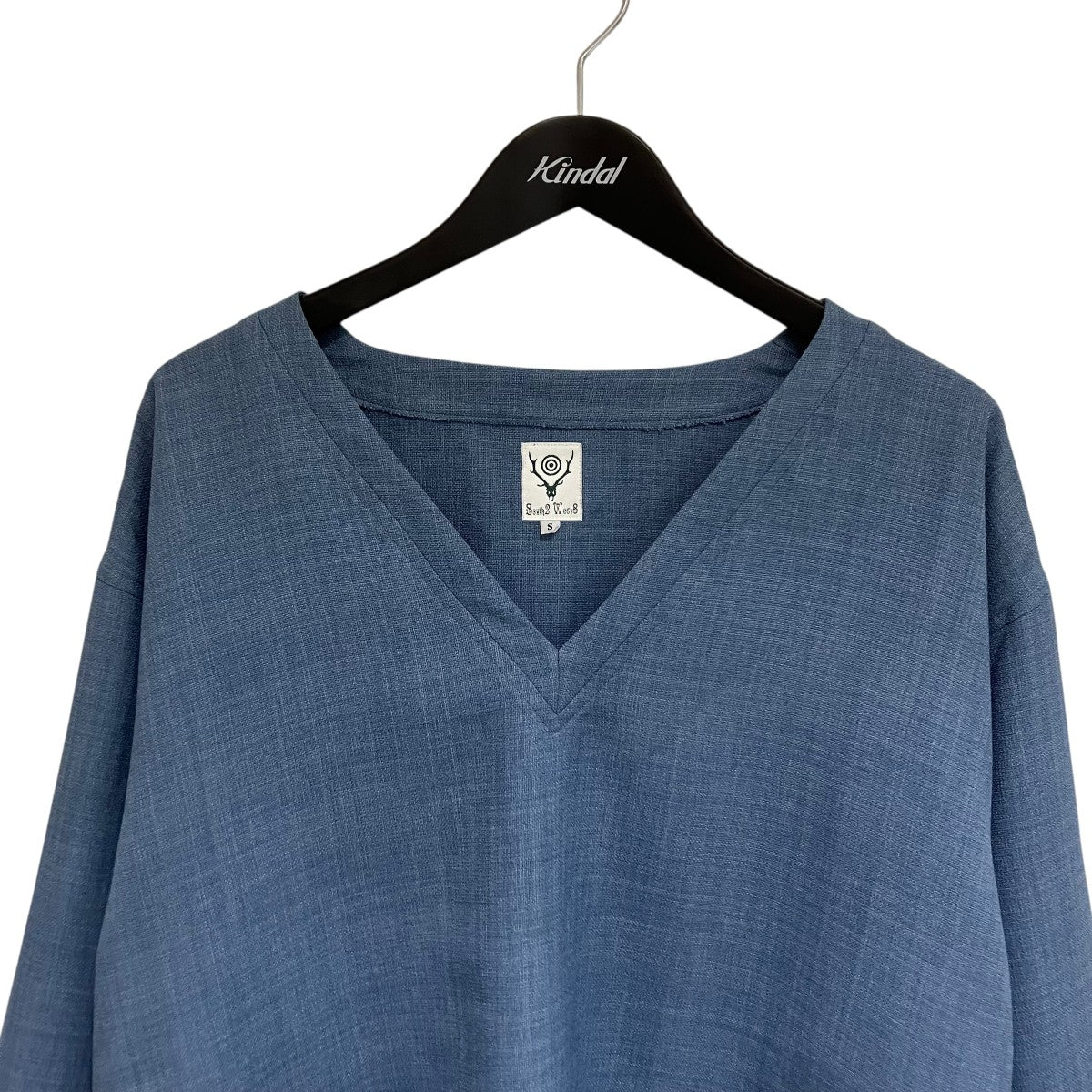south2 west8 S．S． V Neck Shirt - Poly OxfordVネックカットソーMR768 古着・中古-3枚目のアイテム画像