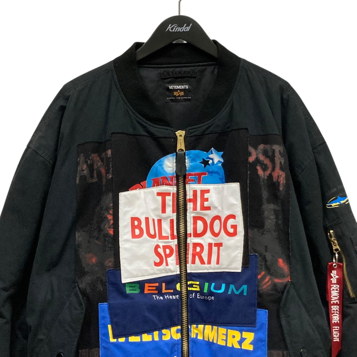 vetements ma-1 パッチワーク VETEMENTS×ALPHA デムナ期 Oversized Patchwork Bomber Jacket