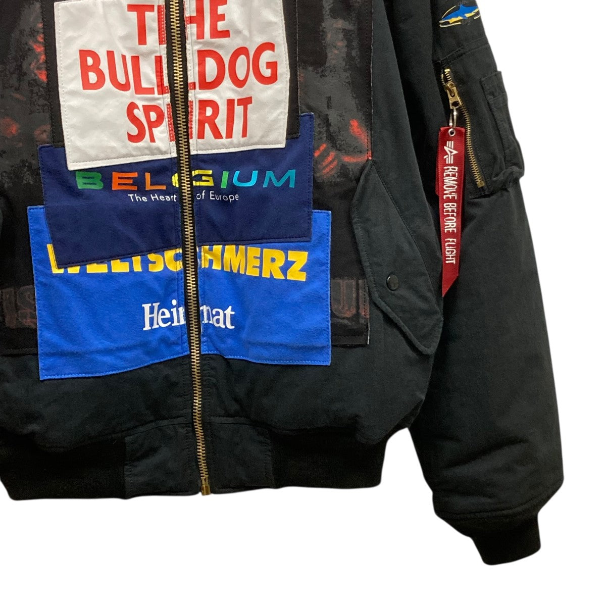 vetements ma-1 パッチワーク VETEMENTS×ALPHA デムナ期 Oversized Patchwork Bomber Jacket