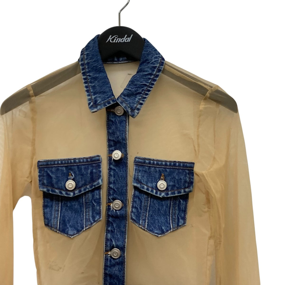 PRANK PROJECT×coperni Tulle Illusion Denim Topチュールデニム