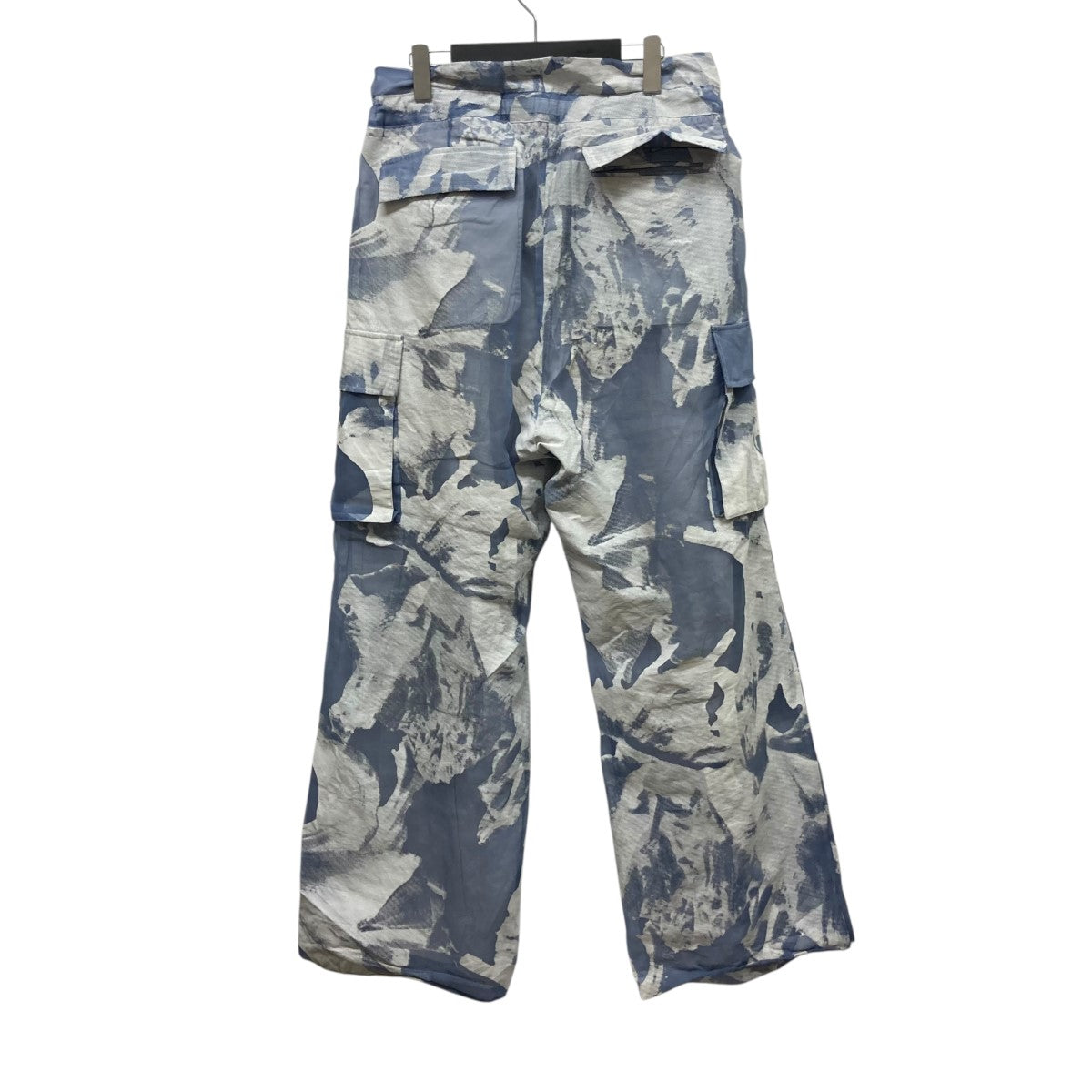 TAAKK(ターク) TRANSPARENT FLOWER PANTS総柄シースルーカーゴ