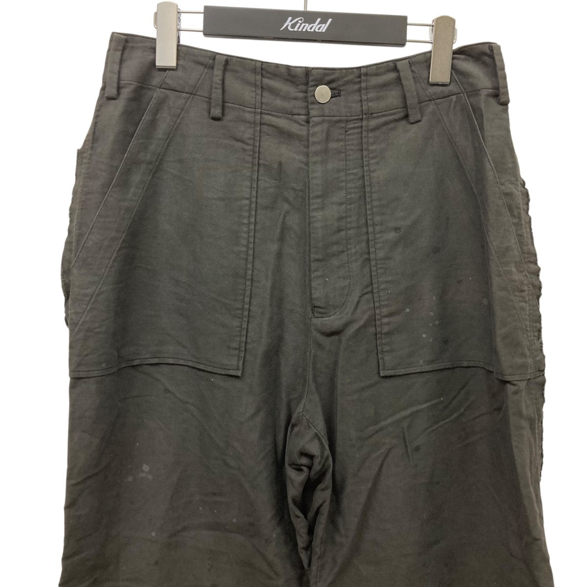 パンツ YOKE PAINTED WIDE BAKER PANTFOG WHITE 2 YOKE PAINTED WIDE BAKER PANTFOG WHITE 2