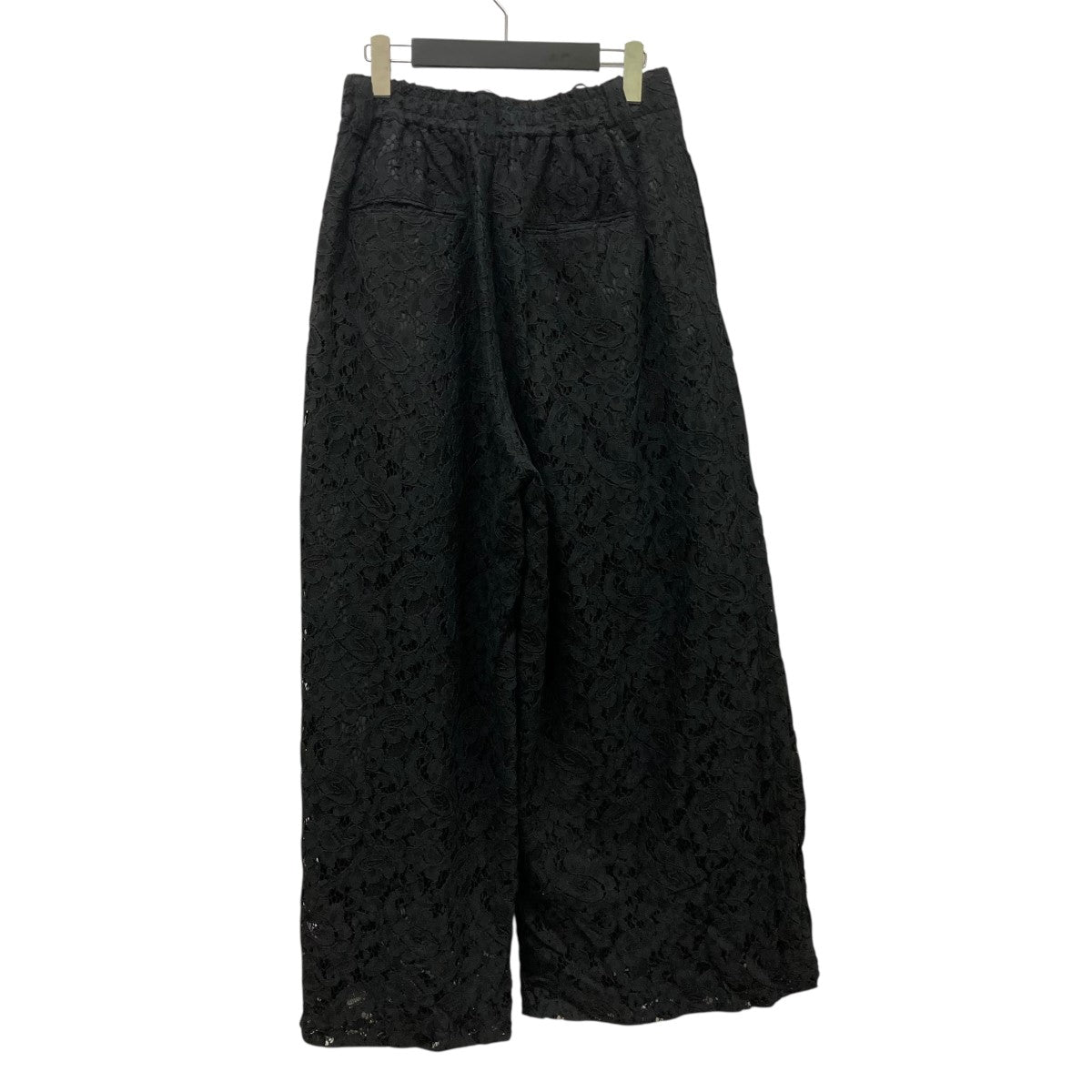 ♠MARCHE FLEUR】✨未使用　ベロアフレアパンツ　ブラック×オレンジ　M ベロアフレアパンツ（その他パンツ）｜mystic（ミスティック）の