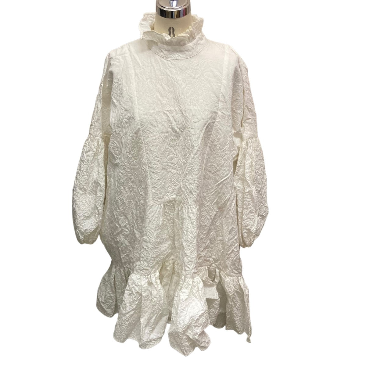 Cecilie Bahnsen(セシリーバンセン) フリルワンピース ホワイト サイズ