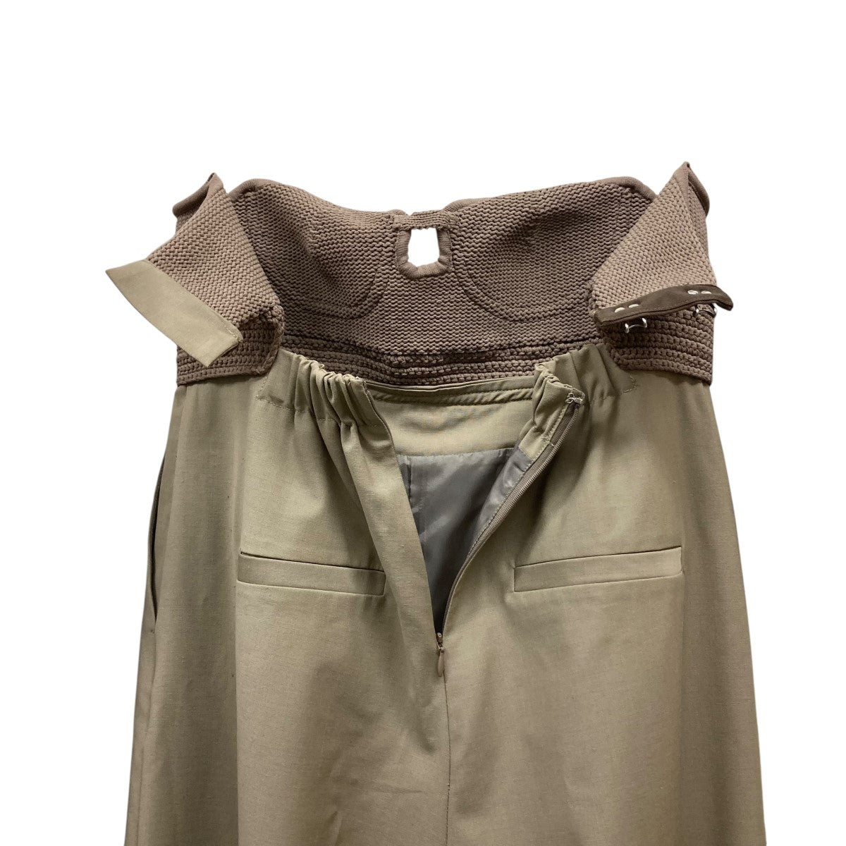 MAISON SPECIAL ニットビスチェオールインワン　グレー　38 MAISON SPECIAL（メゾンスペシャル）の「ハンドニットビスチェ