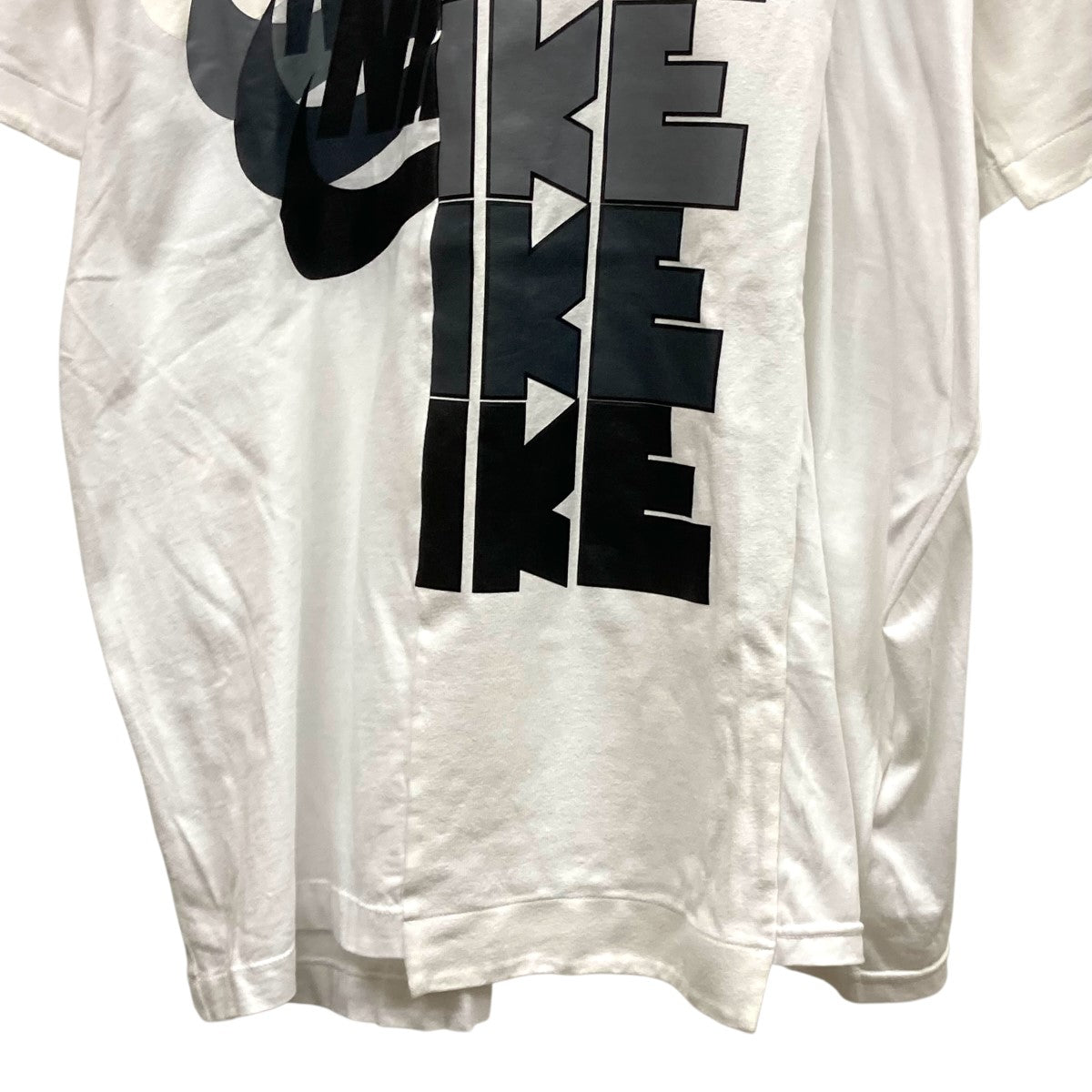 sacai×NIKE Hybrid T-shirt再構築プリントTシャツCD6310-100