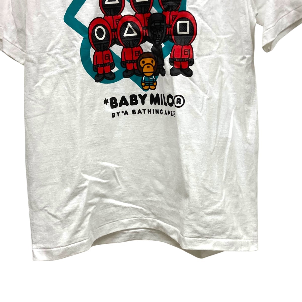 【A BATHING APE】 babymilo プリントTシャツ 90s A BATHING APE® Kids Milo All Friends Baby Milo Tee | Bape