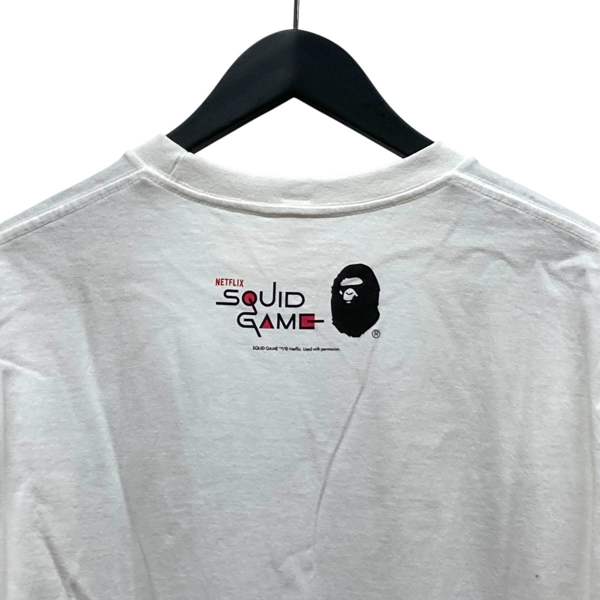 BAPE カラーカモ ホワイト半袖スウェット テリヤキボーイズイルマリ