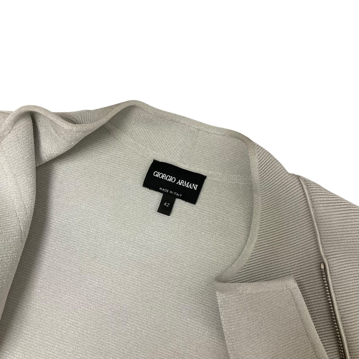 GIORGIO ARMANIジョルジオアルマーニ♪ノーカラージップジャケット GIORGIO ARMANI(ジョルジオ・アルマーニ) ノーカラージップ