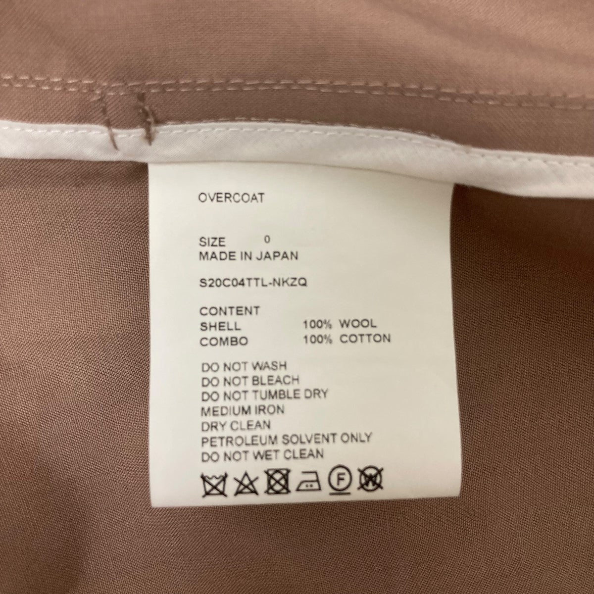 OVERCOAT(オーバーコート) トレンチコートS20C04TTL-NKZQ S20C04TTL