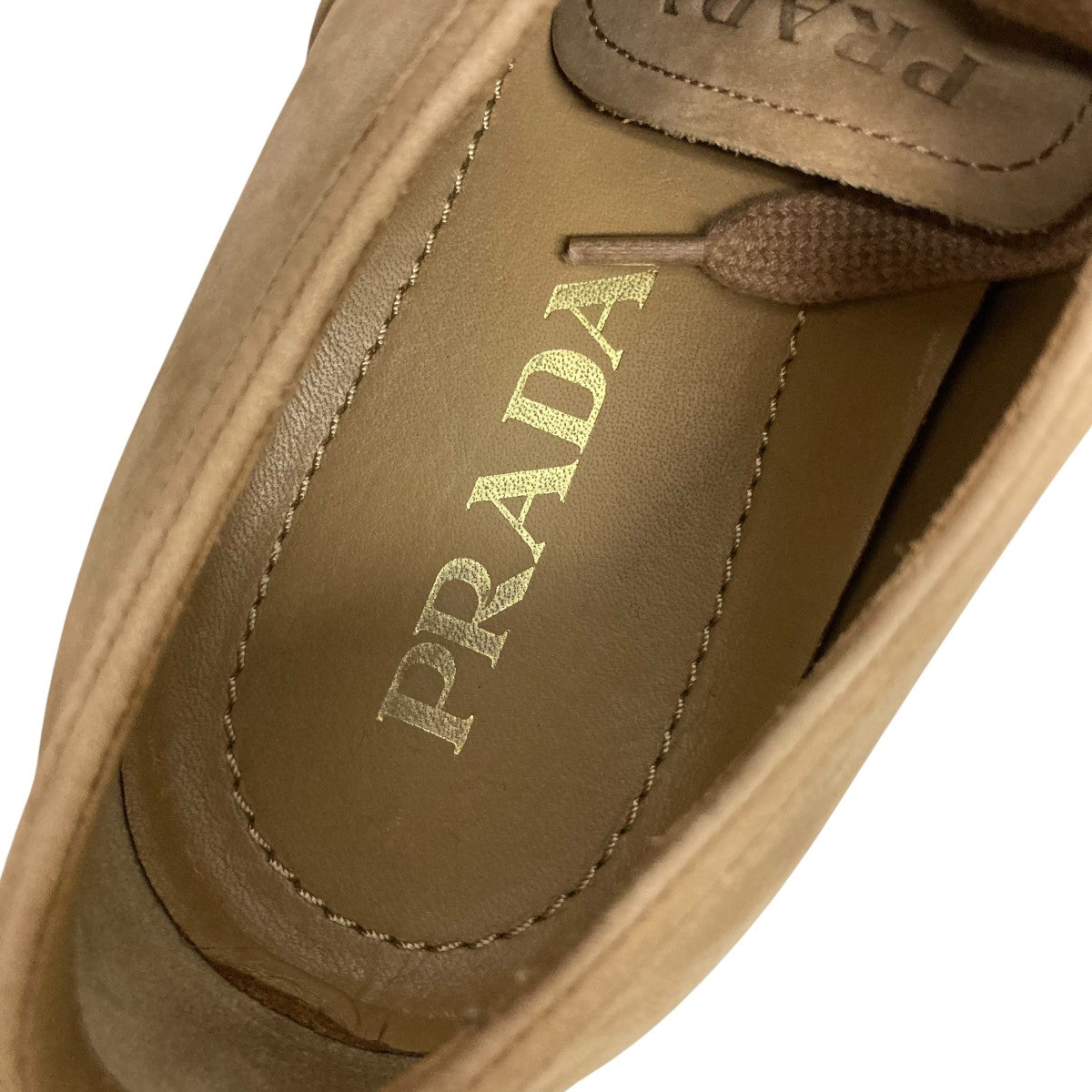 PRADA(プラダ) スエードスニーカー2EG199 2EG199 ブラウン サイズ 5
