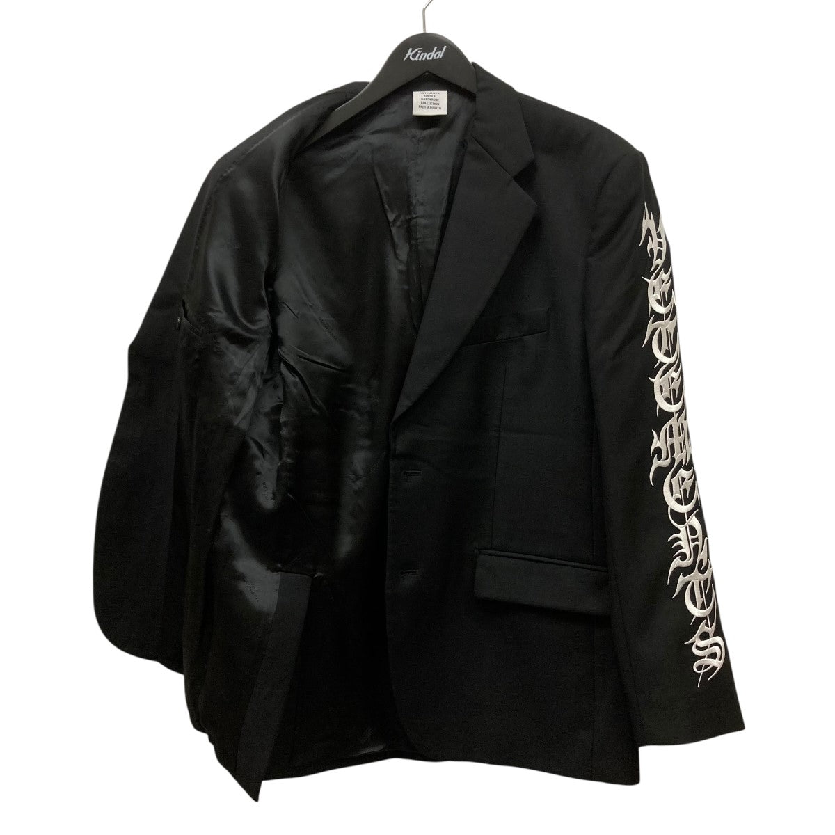 ★限定セール開催中 VETEMENTS テーラードジャケット バックロゴ ☆限定セール開催中 VETEMENTS テーラードジャケット バックロゴ