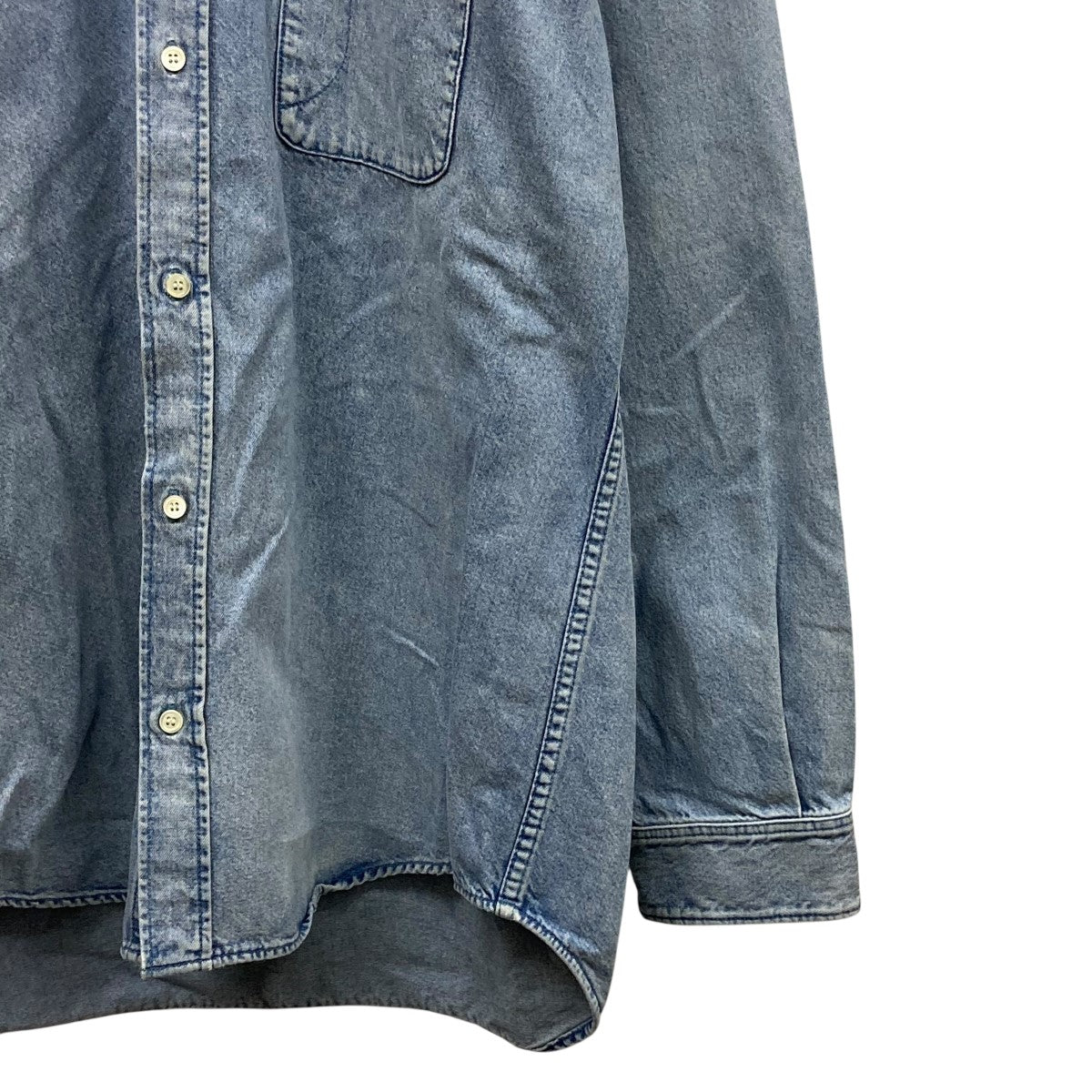 【正規品】balenciaga 19SS バックロゴデニムシャツ BALENCIAGA/バレンシアガ】19SS・バックロゴショートスリーブBD