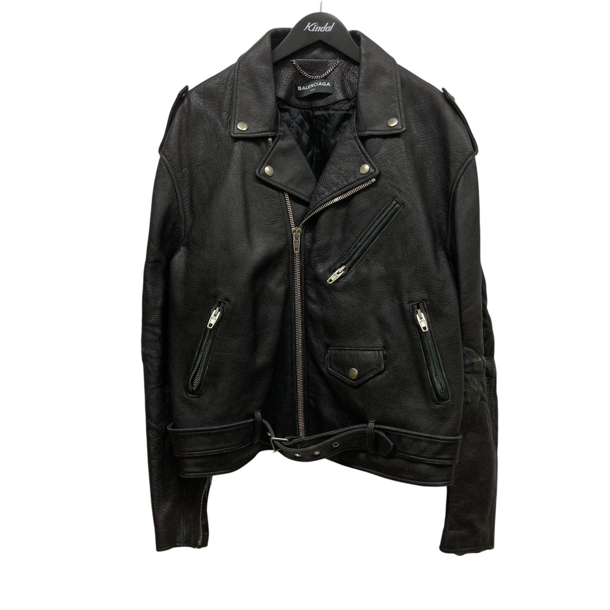 BALENCIAGA(バレンシアガ) ペインテッドUSED加工ライダース