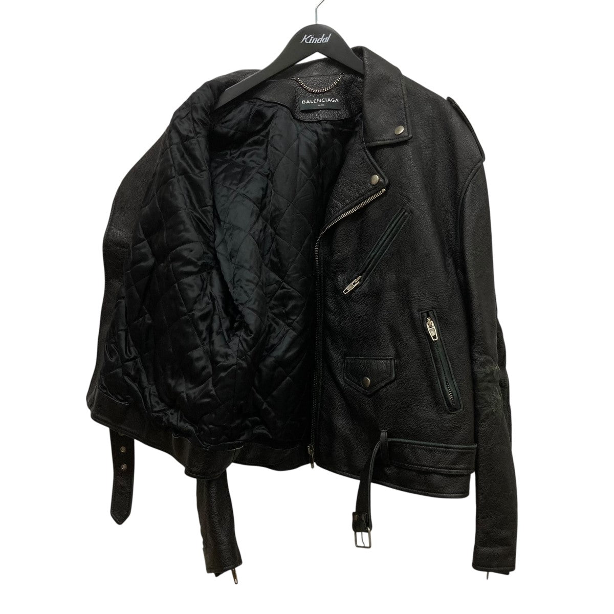 BALENCIAGA(バレンシアガ) ペインテッドUSED加工ライダース