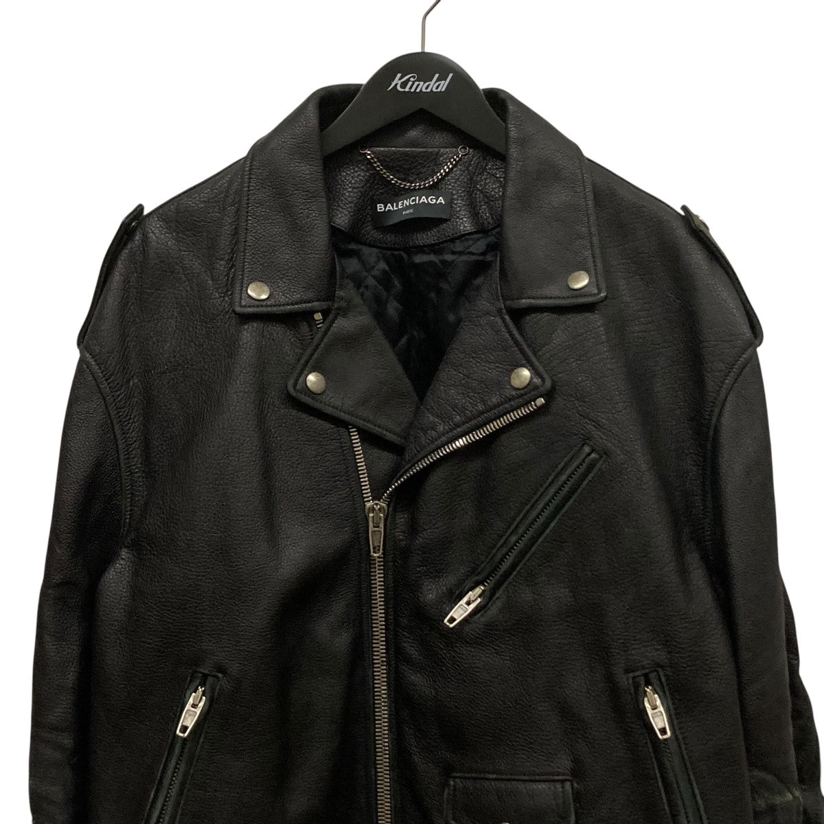 BALENCIAGA(バレンシアガ) ペインテッドUSED加工ライダース