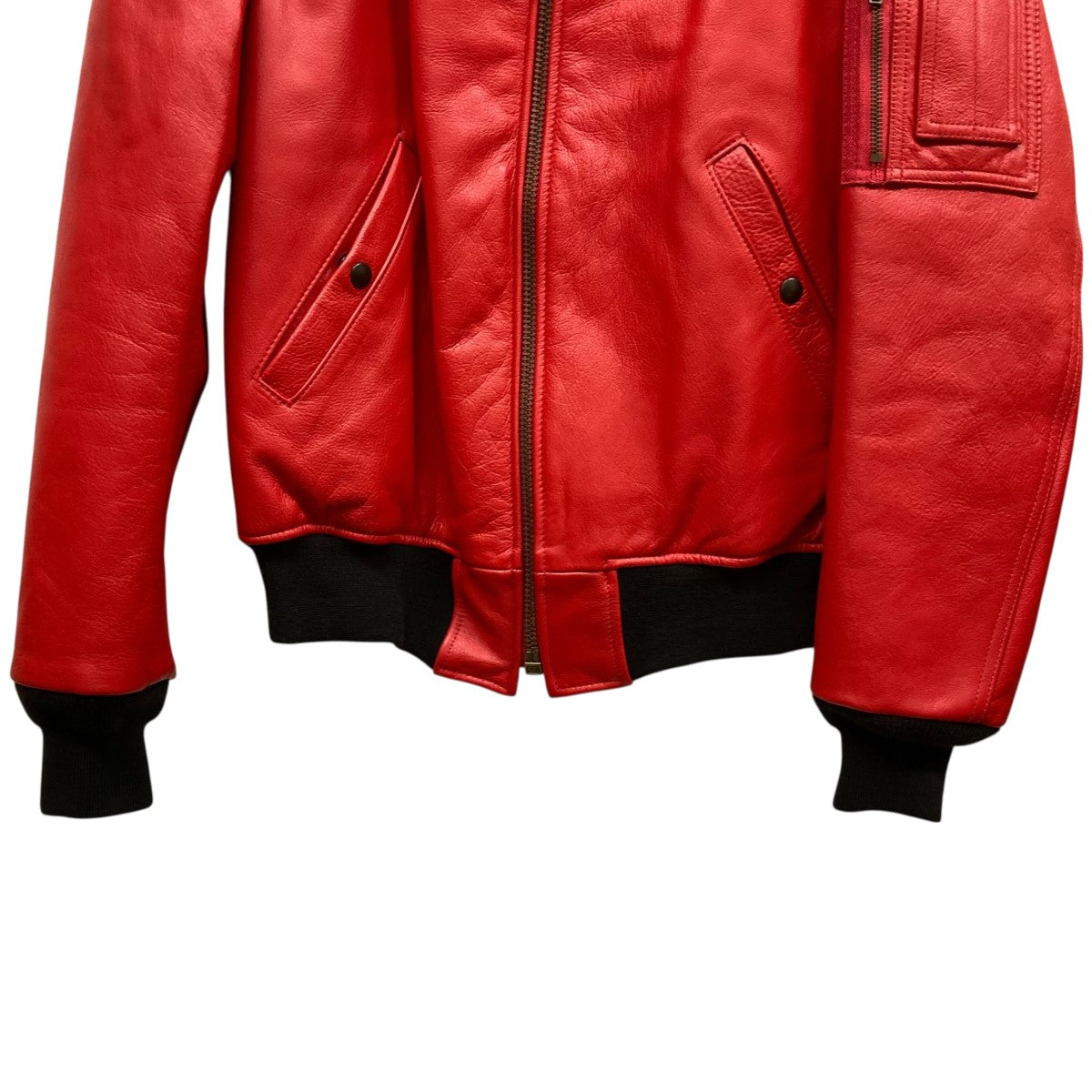 Supreme×Schott 13AWMA-1 Leather JacketMA-1レザージャケット