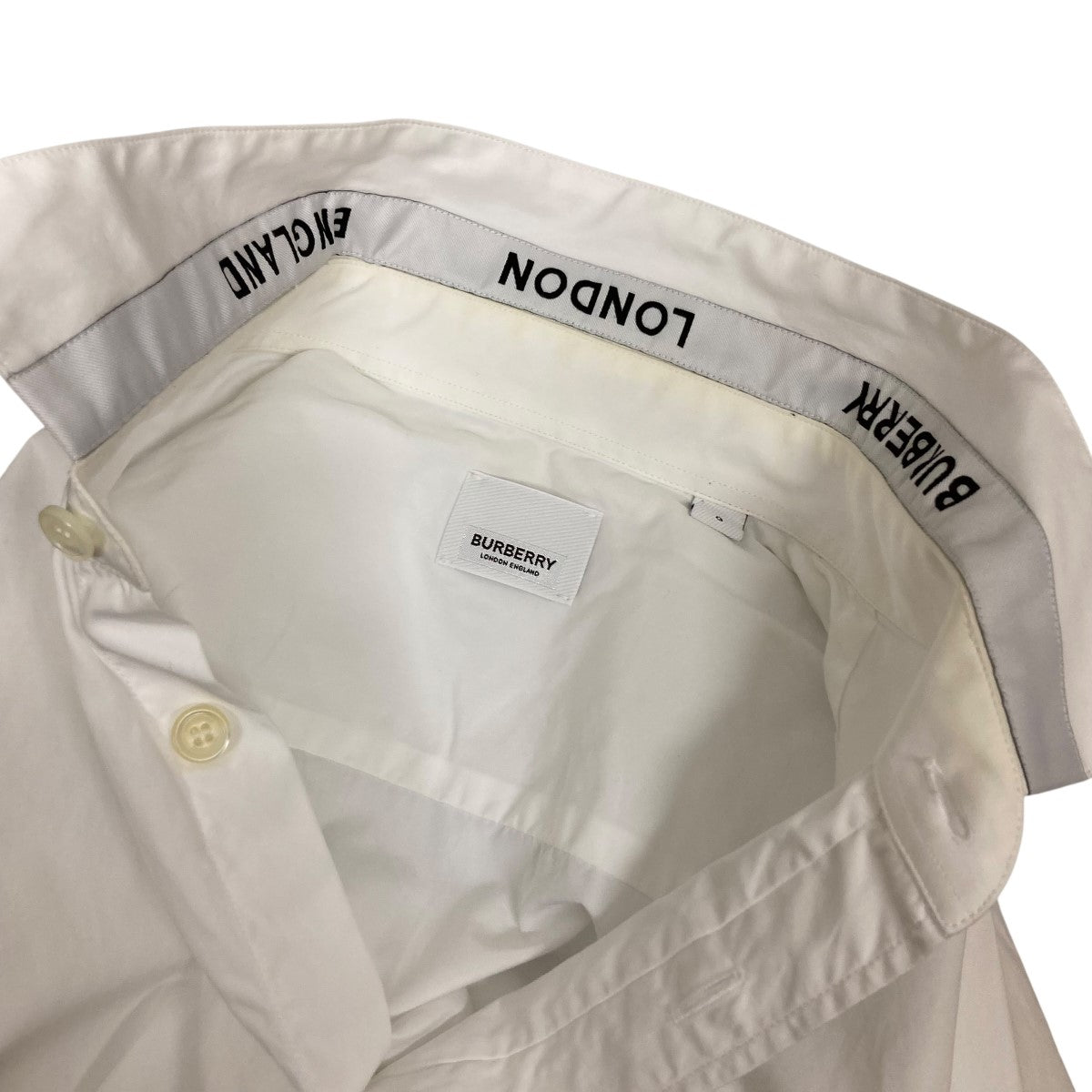 BURBERRY(バーバリー) ティッシ期 Logo Detail Cotton Poplin