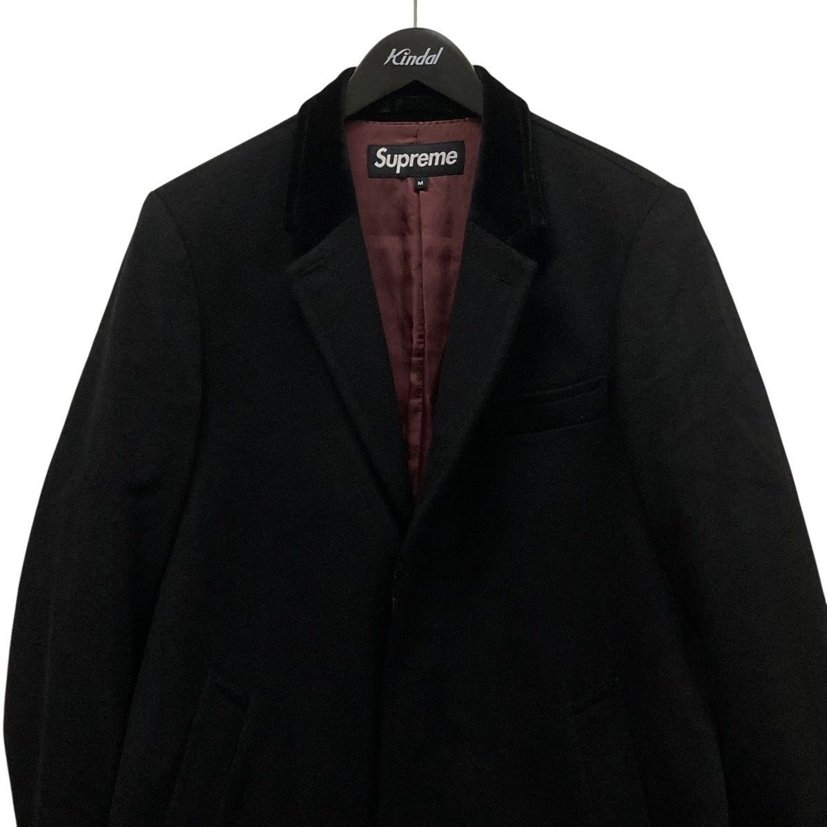 Supreme ロロピアーナ チェスターコート Lサイズ Supreme×LORO PIANA Chesterfield coatベロアチェスター