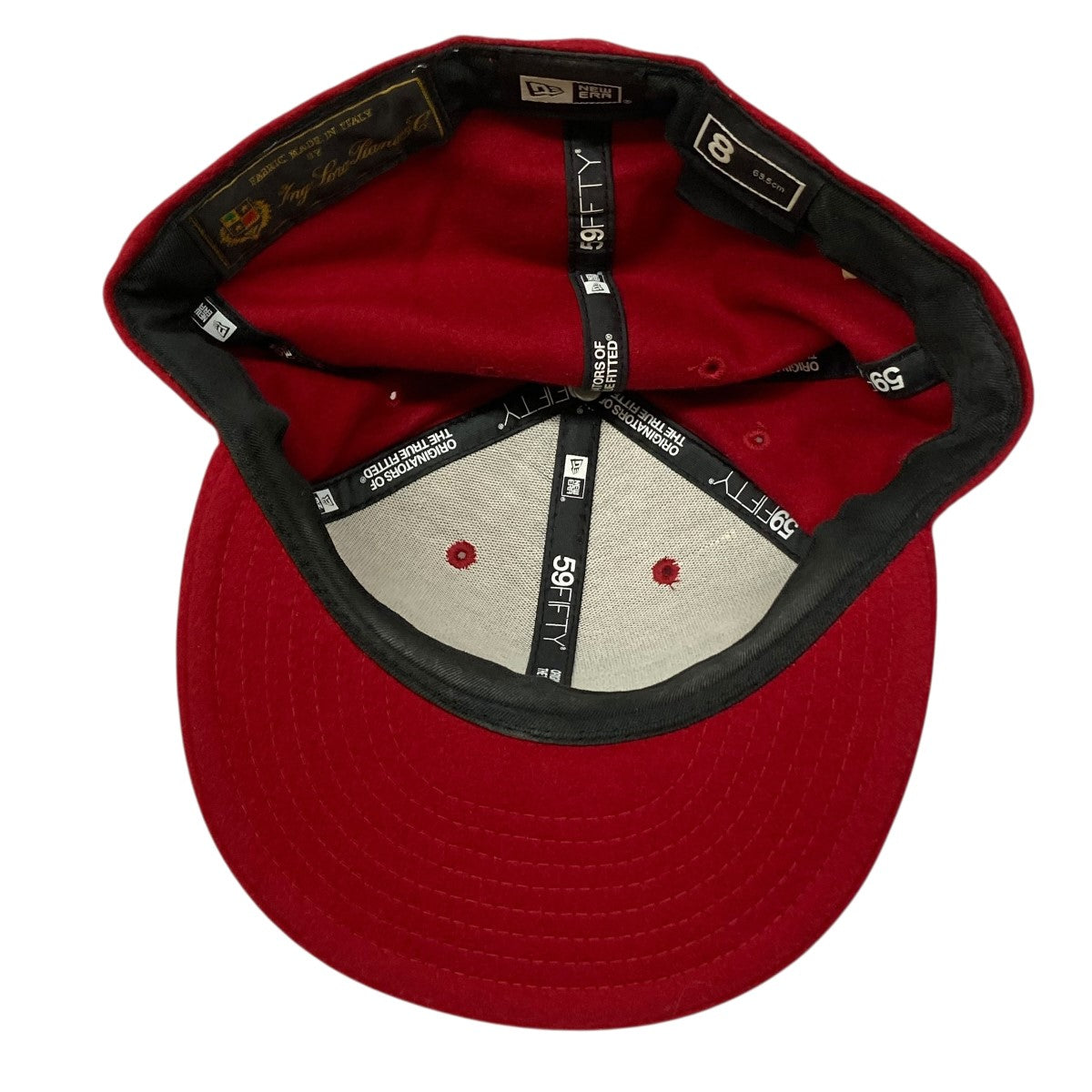 Supreme×New Era×LORO PIANA キャップ レッド サイズ 8/63.5cm