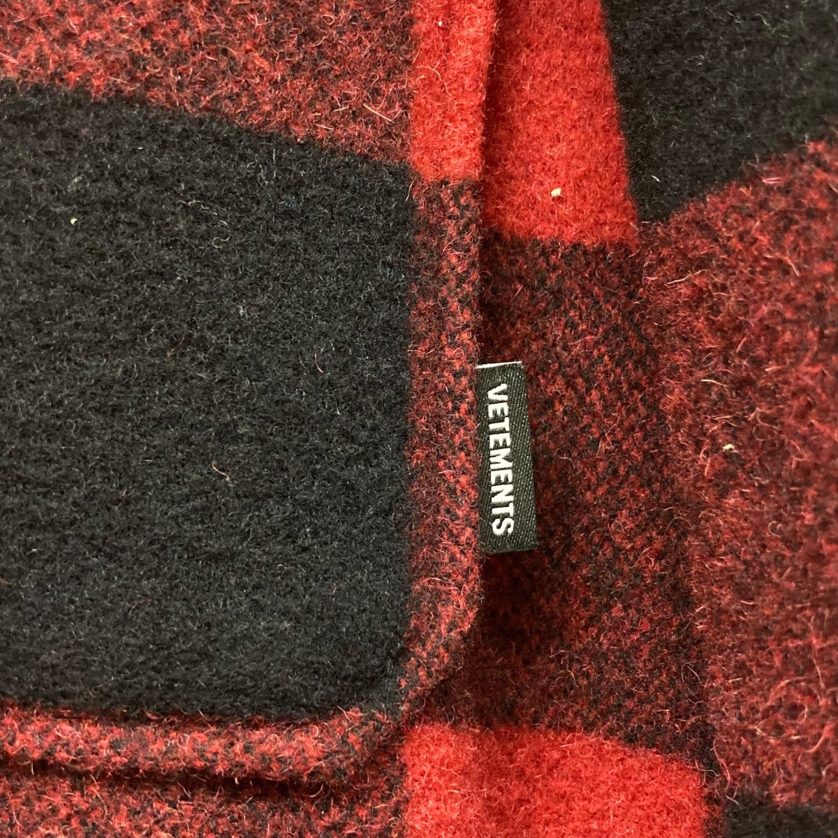 VETEMENTS ヴェトモン チェックウールジャケット VETEMENTS(ヴェトモン) オーバーサイズフランネルチェックシャツ