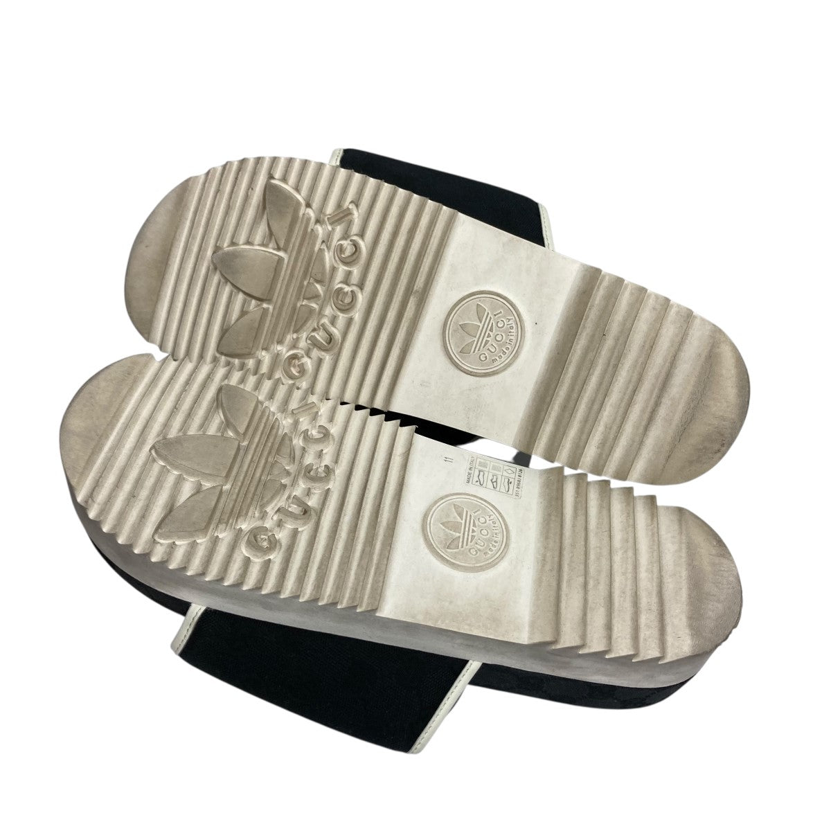 【希少・BIGサイズ】グッチ×アディダス GG柄　スライドサンダル GUCCI グッチ adidas アディダス コラボ プラットフォーム
