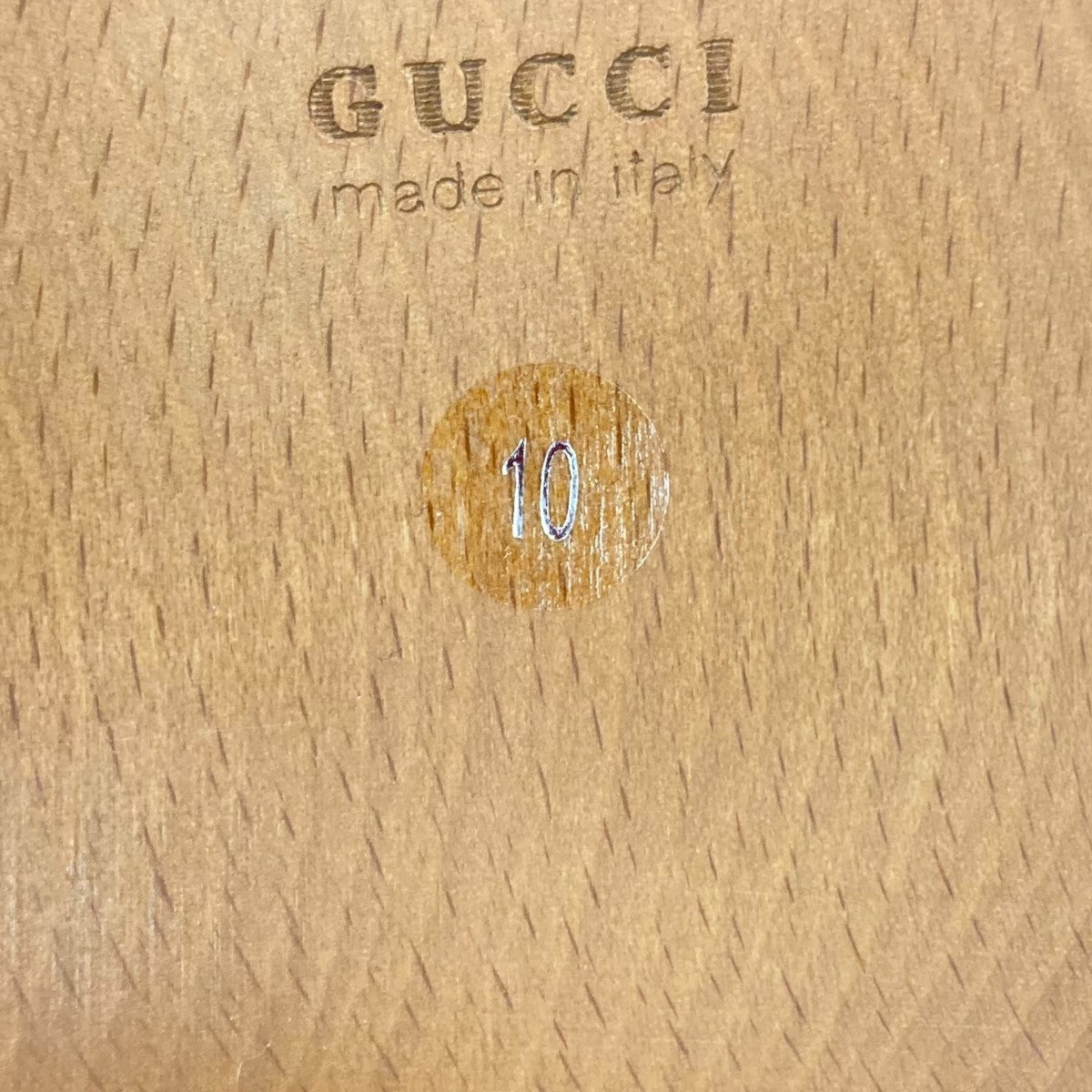 新品未使用GUCCI ベージュ レザー ミュール GUCCI グッチ 20AW 626769 レザー チェーン ミュール サンダル